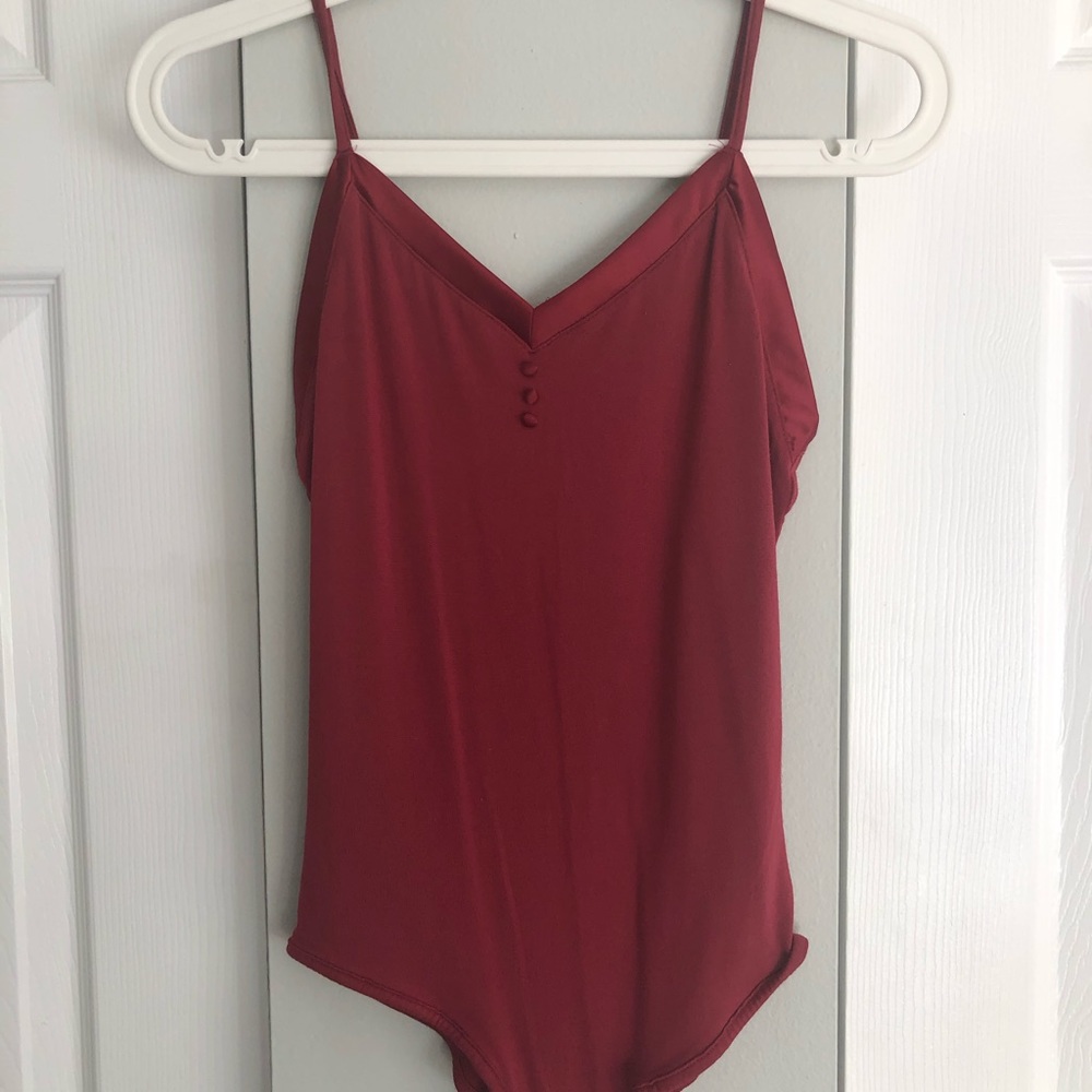 Burgundy bodysuit